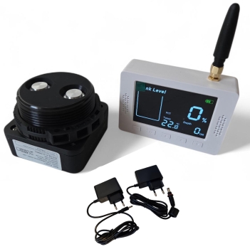 TK STAR Füllstandsanzeige 433Mhz Funk + 2.4Ghz WLAN Ultraschall für Zisterne Wassertank Öl-Tank Anzeige bis zu 100m Reichweite mit APP